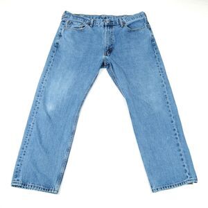Levis 505 Jeans Mens 40x30 Straight Fit Zip Fly Med Blue Wash 100% Cotton
